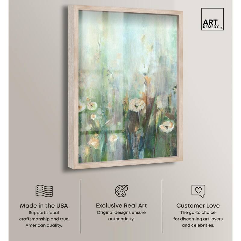 Harmony Green II Shadowbox by Art Remedy