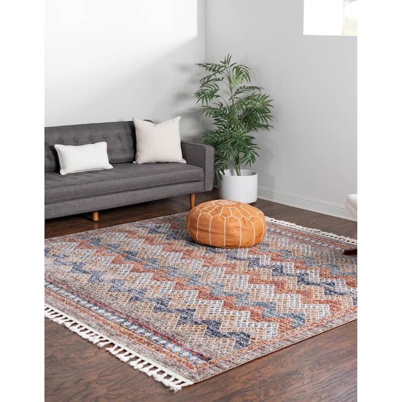 Contemporary Ariella Collection Area Rug - 12' Square - Multi