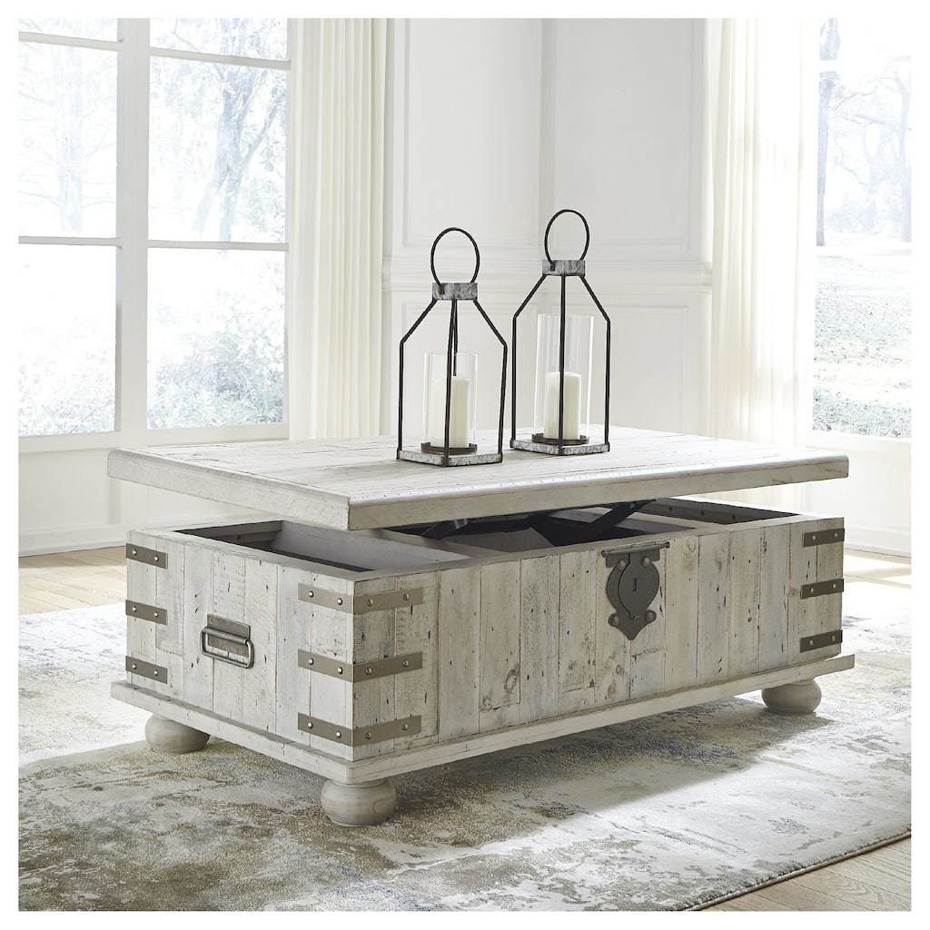 Signature Design by Ashley Carynhurst Solid Pine Lift-top Coffee Table