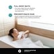 preview thumbnail 24 of 145, Fine Fixtures Acrylic-Fiberglass Soaking Bathtub, White. Alcove/Apron Front