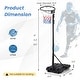 preview thumbnail 5 of 4, 8.5-10FT Adjustable Basketball Hoop Goal with Fillable Base Wheel