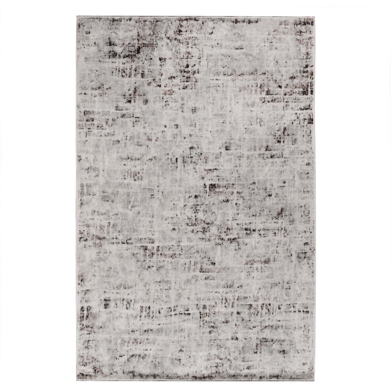 Superior Acer Distressed Abstract Modern Indoor Runner or Area Rug - 7' 6" x 9' 6" - Charcoal