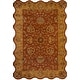 preview thumbnail 32 of 51, SAFAVIEH Handmade Heritage Traditional Rust/ Beige Wool Rug 6' x 9' Scallop - Red/Natural - Rectangle