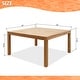 preview thumbnail 2 of 2, Amazonia Marina Teak Outdoor Patio Dining Table