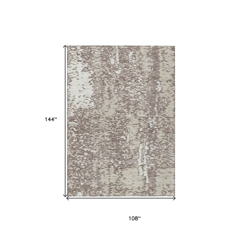HomeRoots Abstract Transitional Rectangle Outdoor Rug