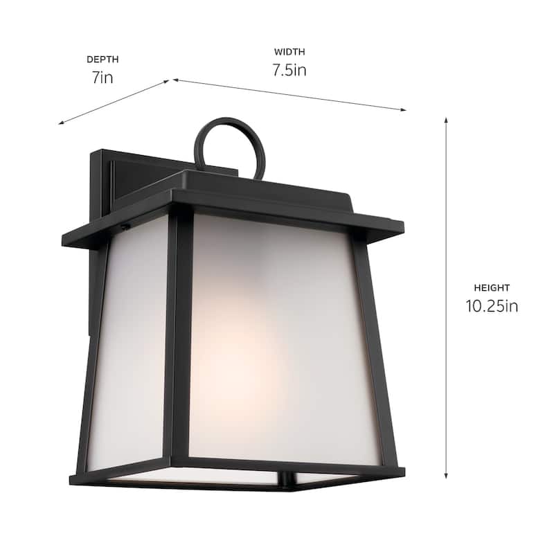 Kichler Lighting Noward 10.25 in. 1-Light Outdoor Wall Lantern Sconce