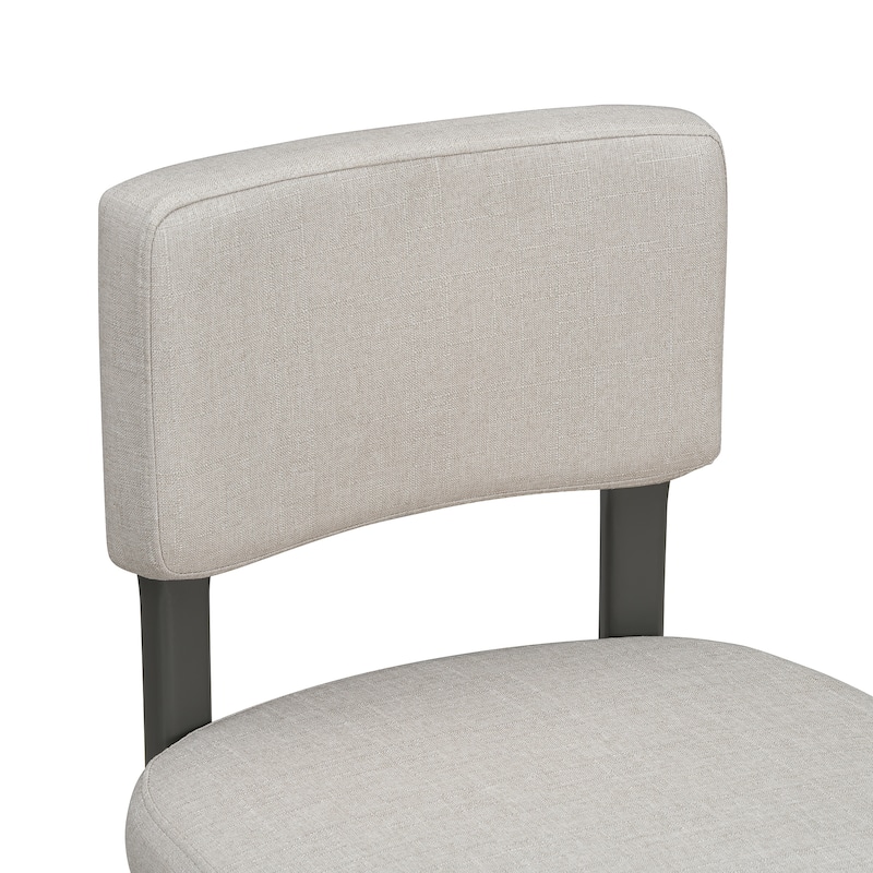 Farmhouse 7-Piece Wood Dining Table Set for 6 Upholstered Chairs Crafted for Comfort and Durability