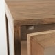 preview thumbnail 19 of 22, Arelius Light Brown Solid Wood w/ Black Metal Frame End/Side Table