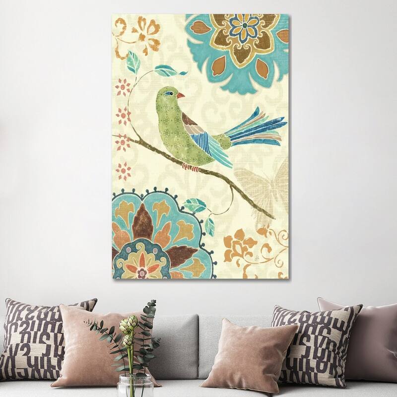 iCanvas "Eastern Tales Birds II" by Daphne Brissonnet Canvas Print