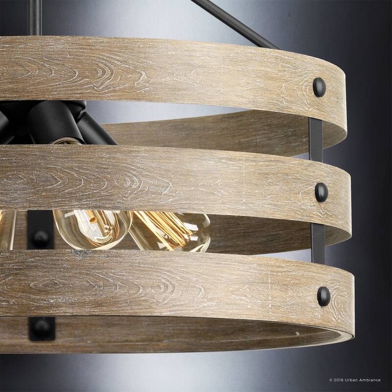 Luxury Rustic Modern Farmhouse Pendant Light by Urban Ambiance