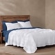 preview thumbnail 3 of 2, HiEnd Accents 100% Cotton Voile Muslin Gauze Soft and Lightweight 3 Piece Blanket Set Full/Queen - White
