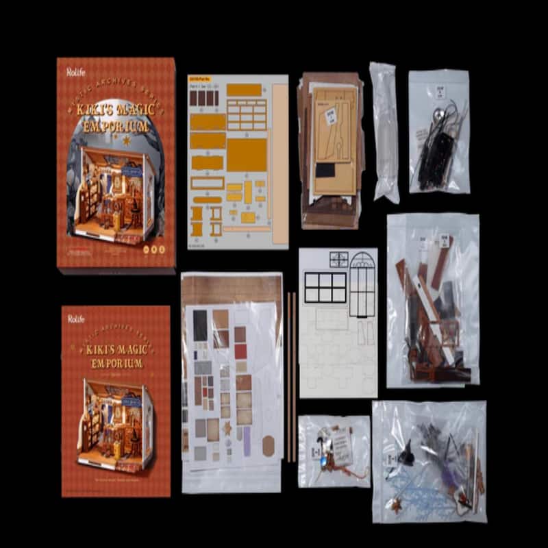 DIY 3D House Puzzle - Kiki's Magic Emporium 148 Pcs