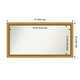 preview thumbnail 46 of 191, Wall Mirror Choose Your Custom Size - Extra Large, Townhouse Gold Wood