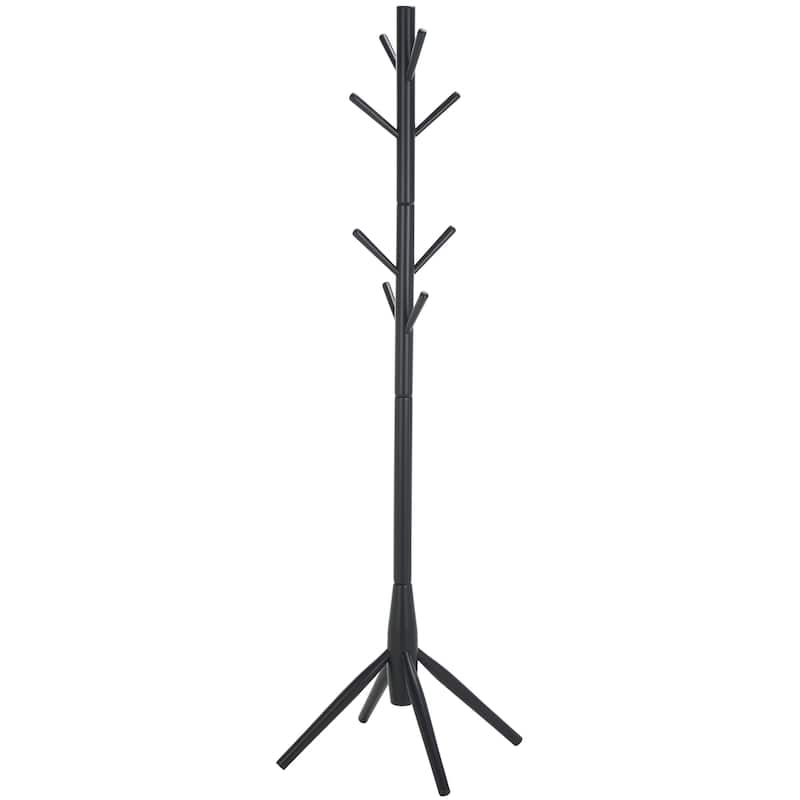 SAFAVIEH Home Sergius Coat Stand - 18"W x 18"D x 71"H - Matte Black