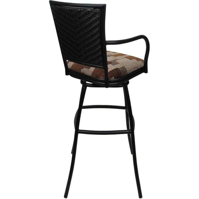Outdoor Indoor Bar Stool Counter, Extra Tall - Erin with Arms