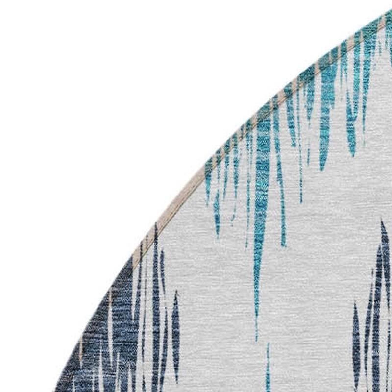 HomeRoots Ikat Transitional Rectangle Outdoor Rug