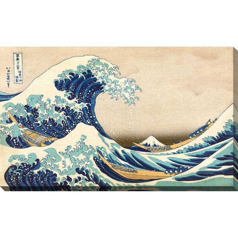 "The Great Wave off Kanagawa " by Katsushika Hokusai Print on Canvas