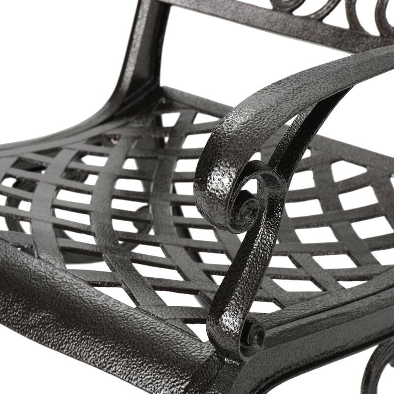 5-Piece Bronze Cast Aluminum Outdoor Dining Set