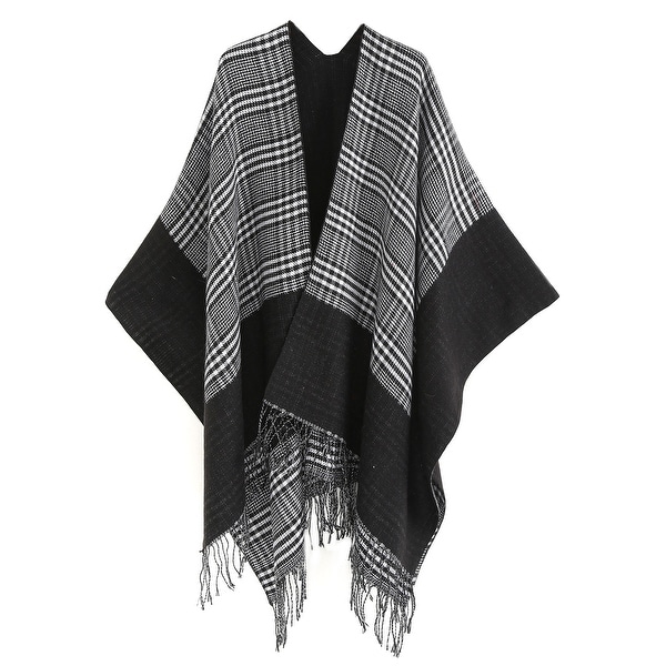 black sweater wrap shawl