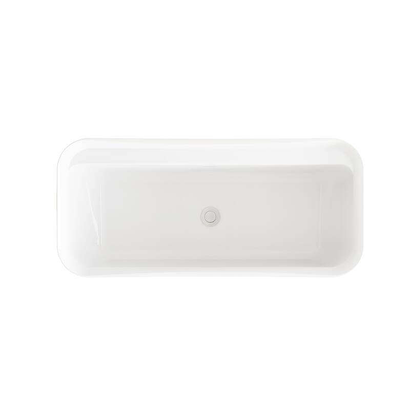 Haley Soaking Bathtub in Glossy White