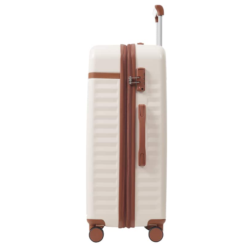 Luggage Set 5 Piece, Hardside Carry on Suitcase , Expandable Luggage with Travel Bags Spinner Wheels TSA Lock