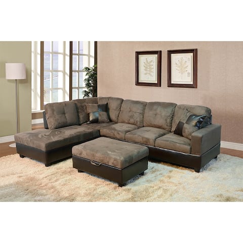 Star Home Living Sectional w/Storage Ottoman