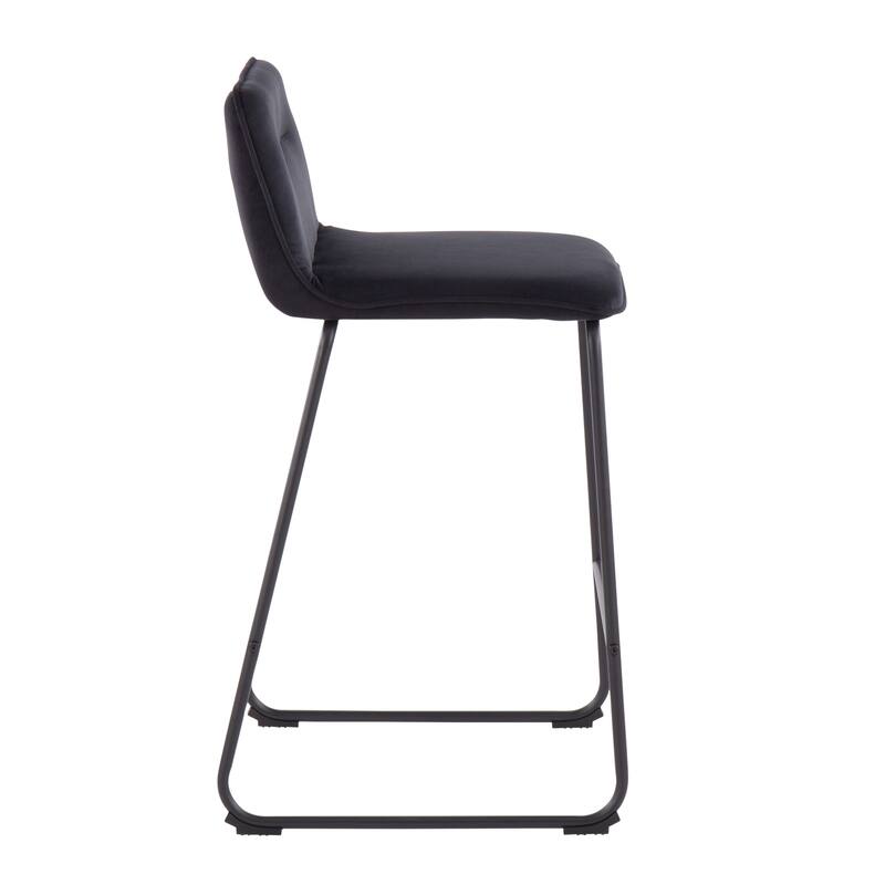 Carbon Loft Kerby Black Fixed-Height Counter Stool - Set of 2