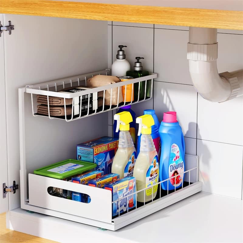 Under Sink Organizers and Storage - 14.4"D x 10.4"W x 10.6"H