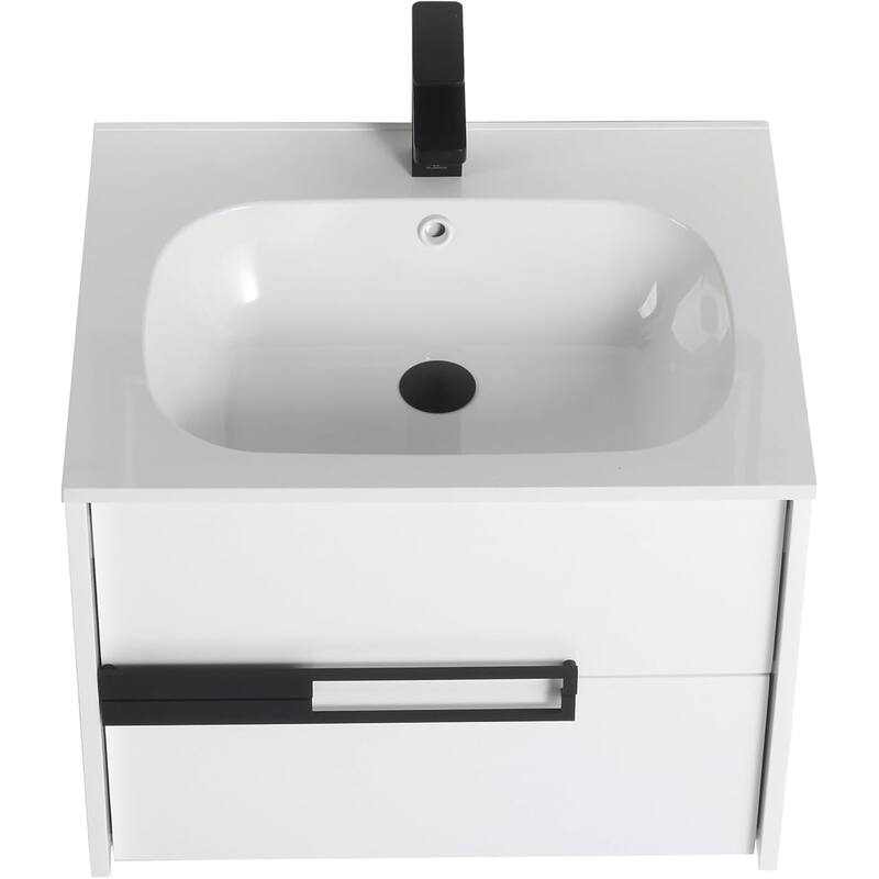Blossom All-Wood Floating Bathroom Vanity with SMC Sink