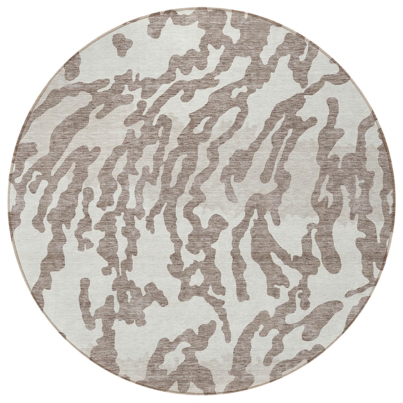 HomeRoots Animal Print Transitional Rectangle Outdoor Rug