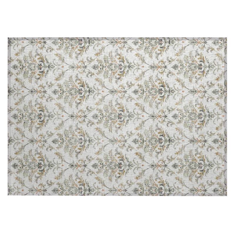 Machine Washable Indoor/ Outdoor Traditional Marrakesh Chantille Rug