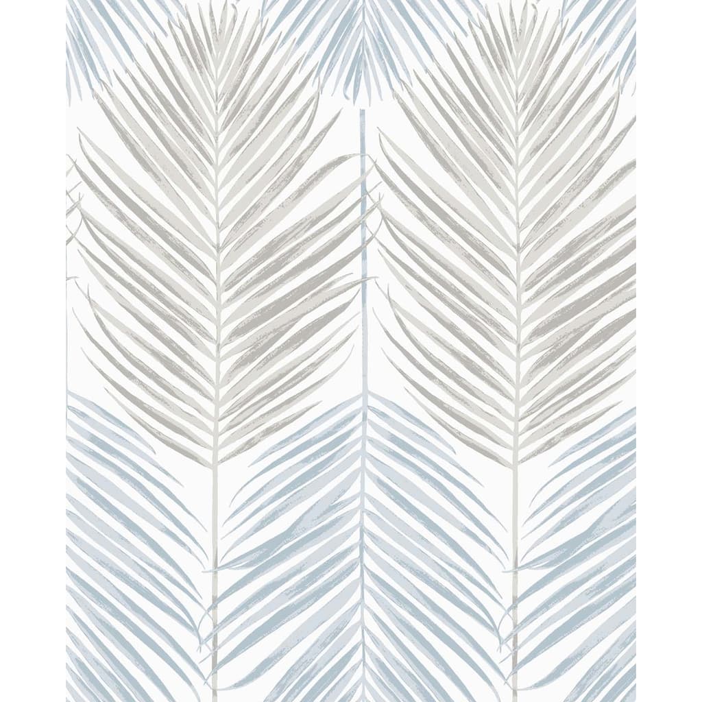NextWall Two Toned Palm Peel and Stick Wallpaper