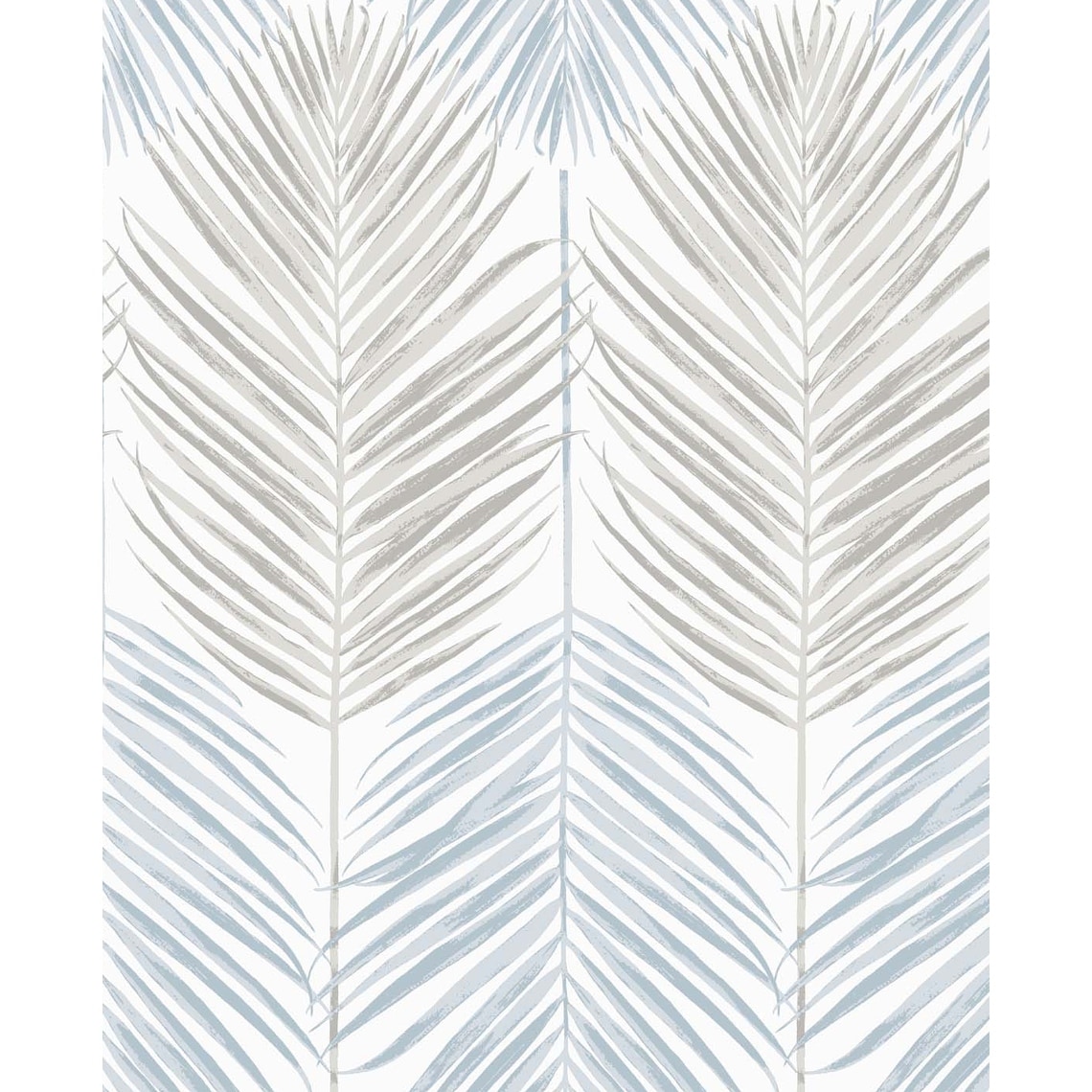 NextWall Two Toned Palm Peel and Stick Wallpaper