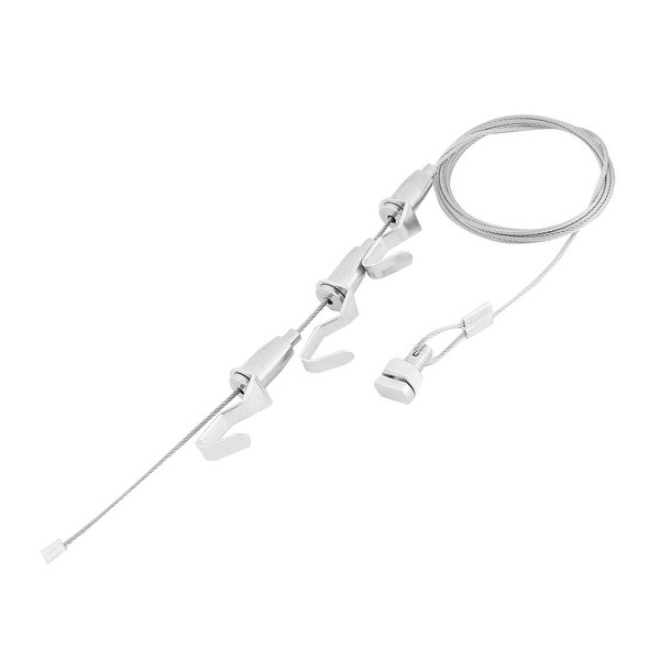 Apartment Metal 3 Hooks Adjustable Hanging Oil Painting Display Hanger Hook