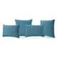 Coronado Outdoor Pillow (Set of 4) by Christopher Knight Home - Teal