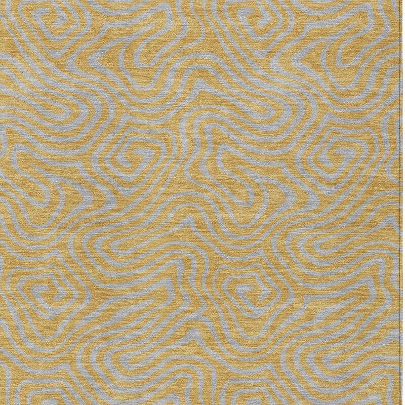 HomeRoots Abstract Transitional Rectangle Outdoor Rug