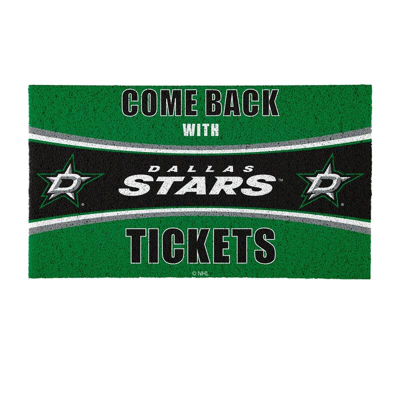 Columbus Blue Jackets 28 in. x 16 in. PVC "Come Back With Tickets" Trapper Door Mat