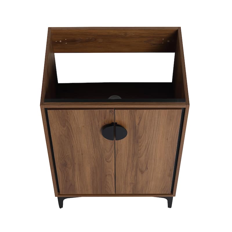 (Base Only) Modern Bathroom Vanity Base with 2 Soft Closing Doors
