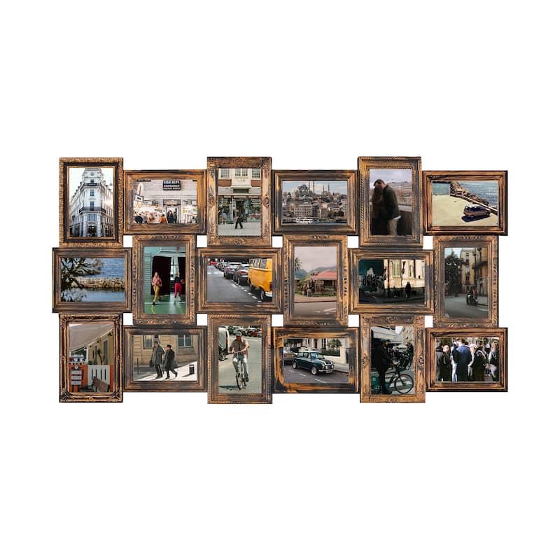 18 Openings Family Photo Frame 4x6 Picture Frame Collage Large for Wall Decor