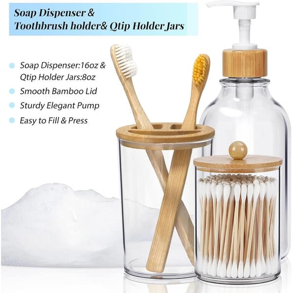 Bamboo Bathroom Accessories Set On Sale Bed Bath & Beyond 39690047