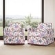 preview thumbnail 137 of 154, Set of 2 Modern Swivel Accent Armchairs Upholstered Arm Chairs