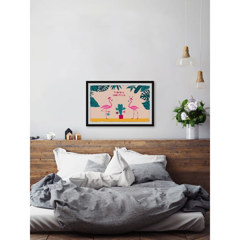 'Tropical Christmas' Framed Painting Print