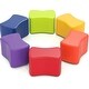 preview thumbnail 1 of 4, 6PCS Butterfly Stools 10" Height Modular Seating Set Red,Orange,Yellow,Blue,Green,Purple