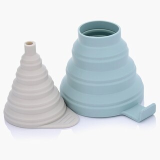Set of Two Collapsible Silicone Funnels - Bed Bath & Beyond - 37836164