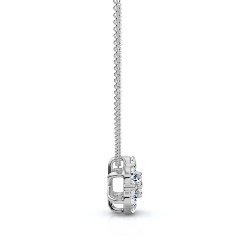 1/2Ct Diamond Pendant Women's Necklace Gold Lab Grown