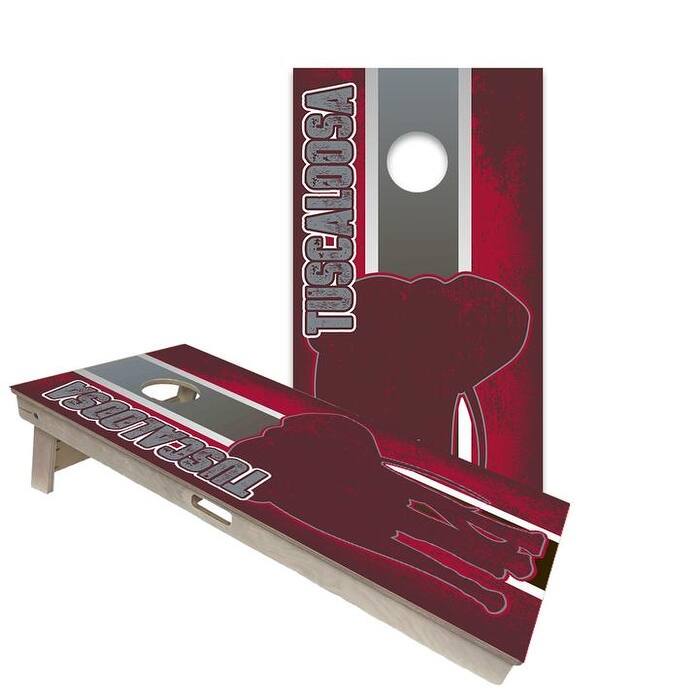 Tuscaloosa Regulation 2x4 Cornhole Board Set - All-Weather - Include Carrying Case