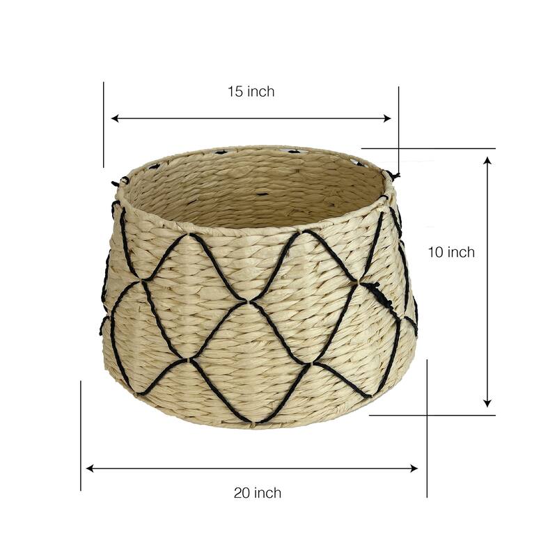 Becki Owens Natural CHRISTMAS Tree Collar - 20" X 15" X 10"