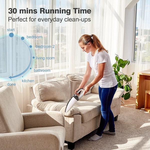 ZIGLINT Y8 Handheld Vacuum Cordless Portable 6KPA Cleaner with