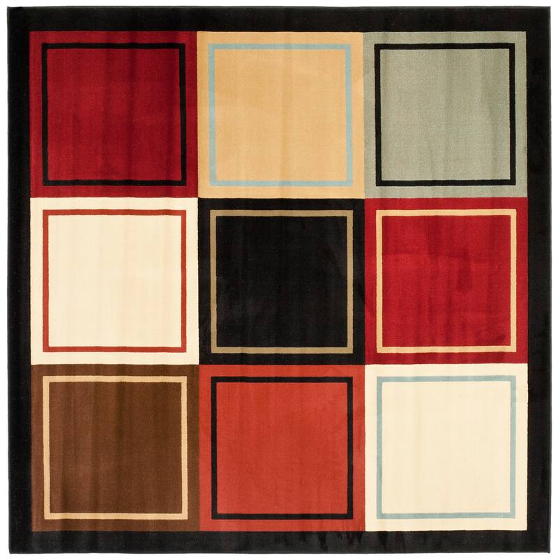 SAFAVIEH Porcello Mared Modern Rug - 7' Square - Multi