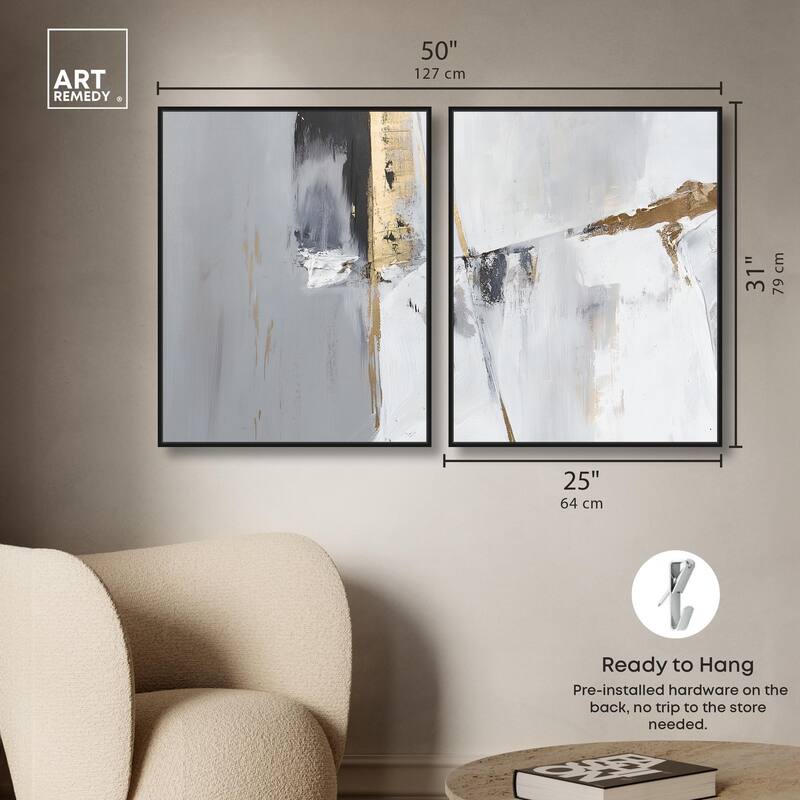 Cracks of Creation I Canvas Set of 2 by Art Remedy